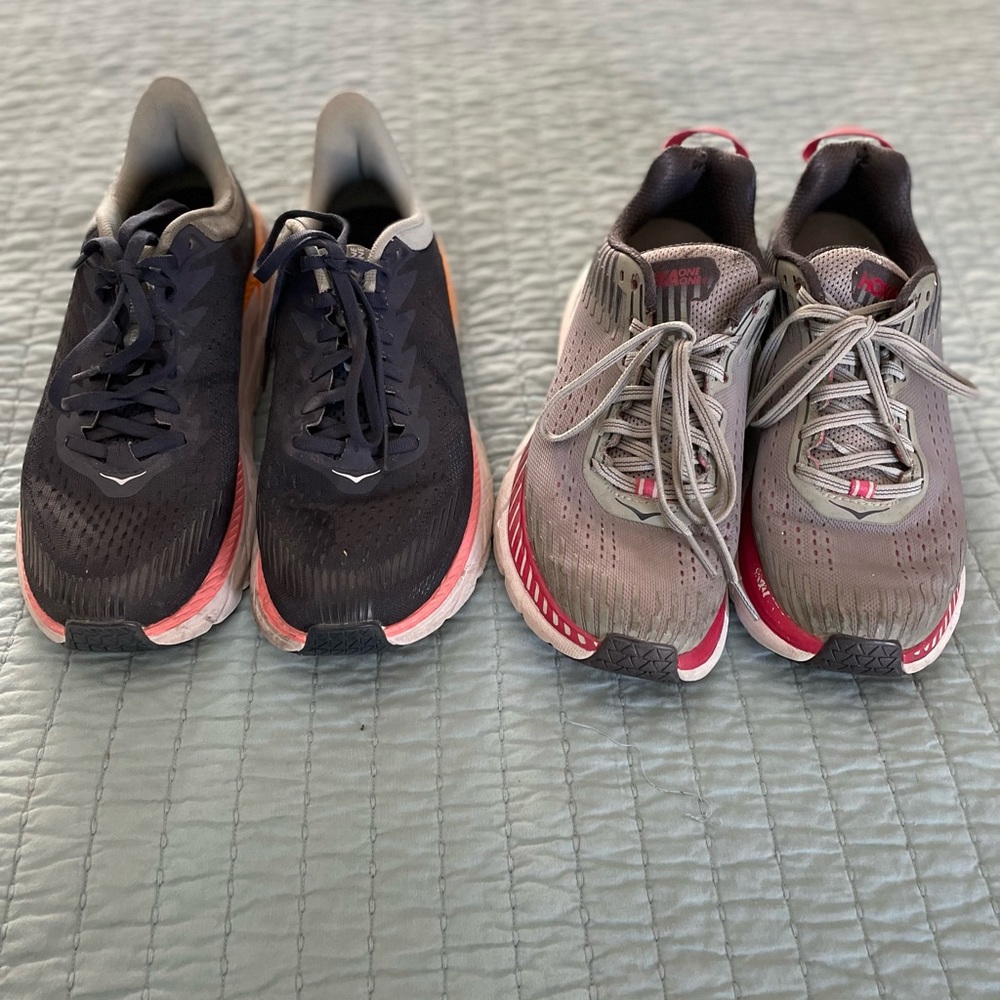2 pairs women’s size 8 HOKA